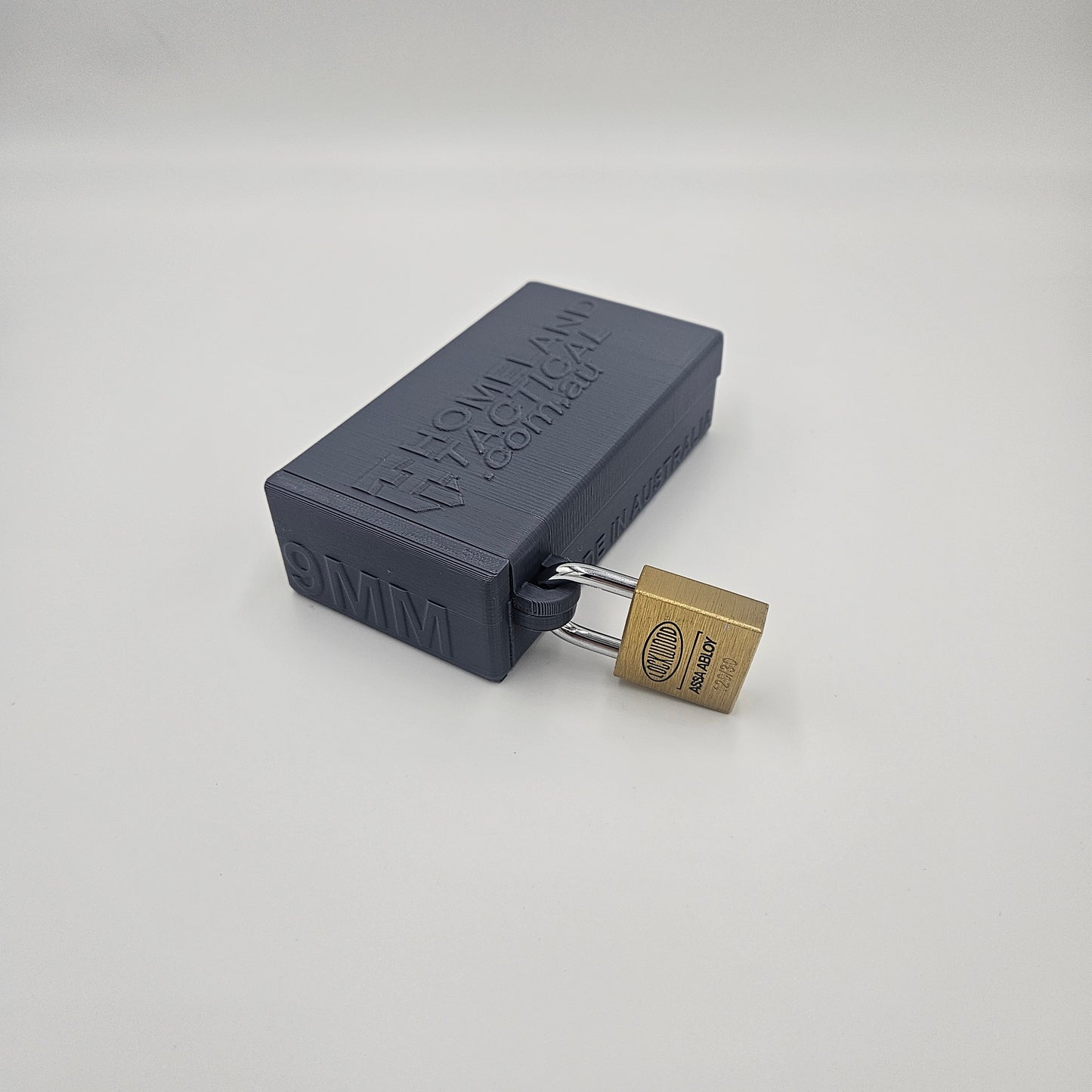 9mm Lockable Ammo Box Ammunition Dispenser Case Lock 60 Round Pistol Storage