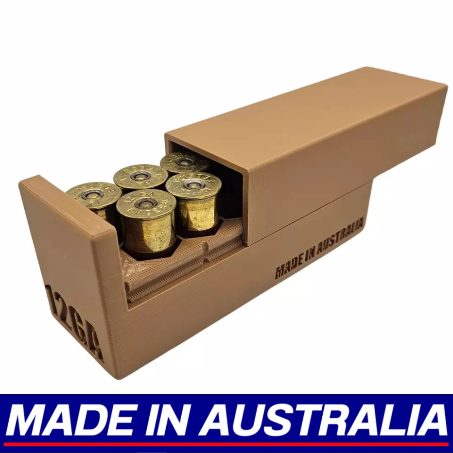 12GA Gauge Ammo Box Dispenser Case Loader 12 Round Shotgun Ammunition Storage