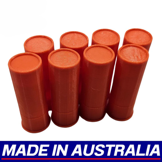 12GA Gauge Snap Caps - Dummy Rounds 8x Pack Plastic Training Ammo - Aus Made