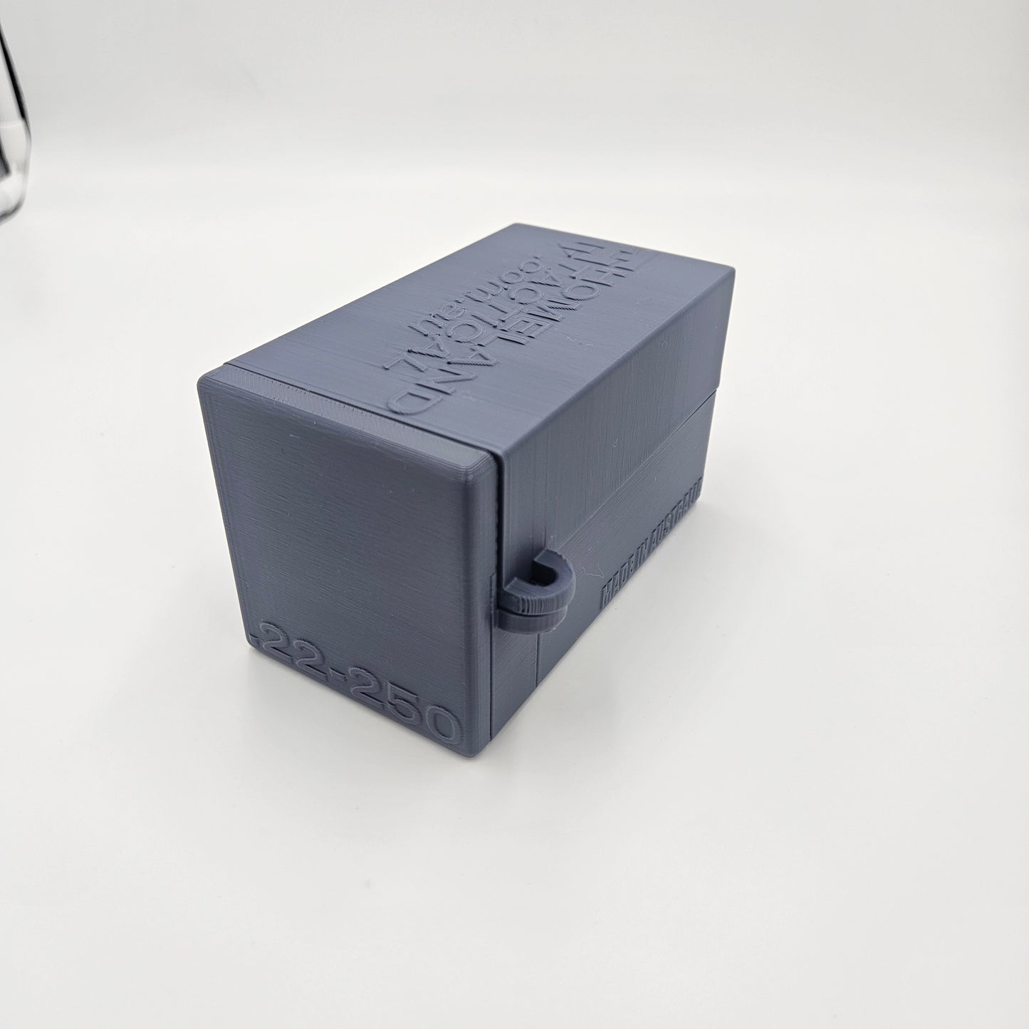 .22-250 Rem Lockable Ammo Box Ammunition Dispenser Lock Case 40 Round Storage