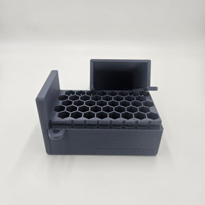 .22-250 Rem Lockable Ammo Box Ammunition Dispenser Lock Case 40 Round Storage