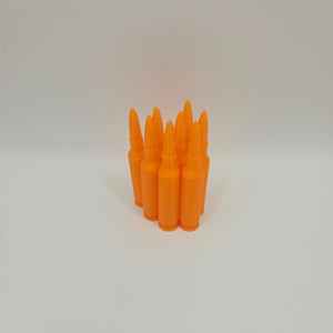 6.5 Creedmoor Snap Caps - Dummy Rounds 8x Pack Plastic Training Ammo Bullets