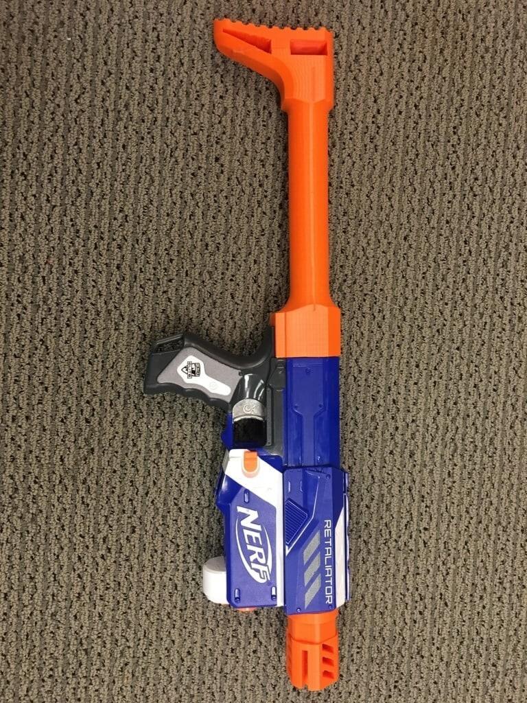 Nerf Shoulder Stock Gun Blaster Solid Adult Sized - MADE IN AUSTRALIA