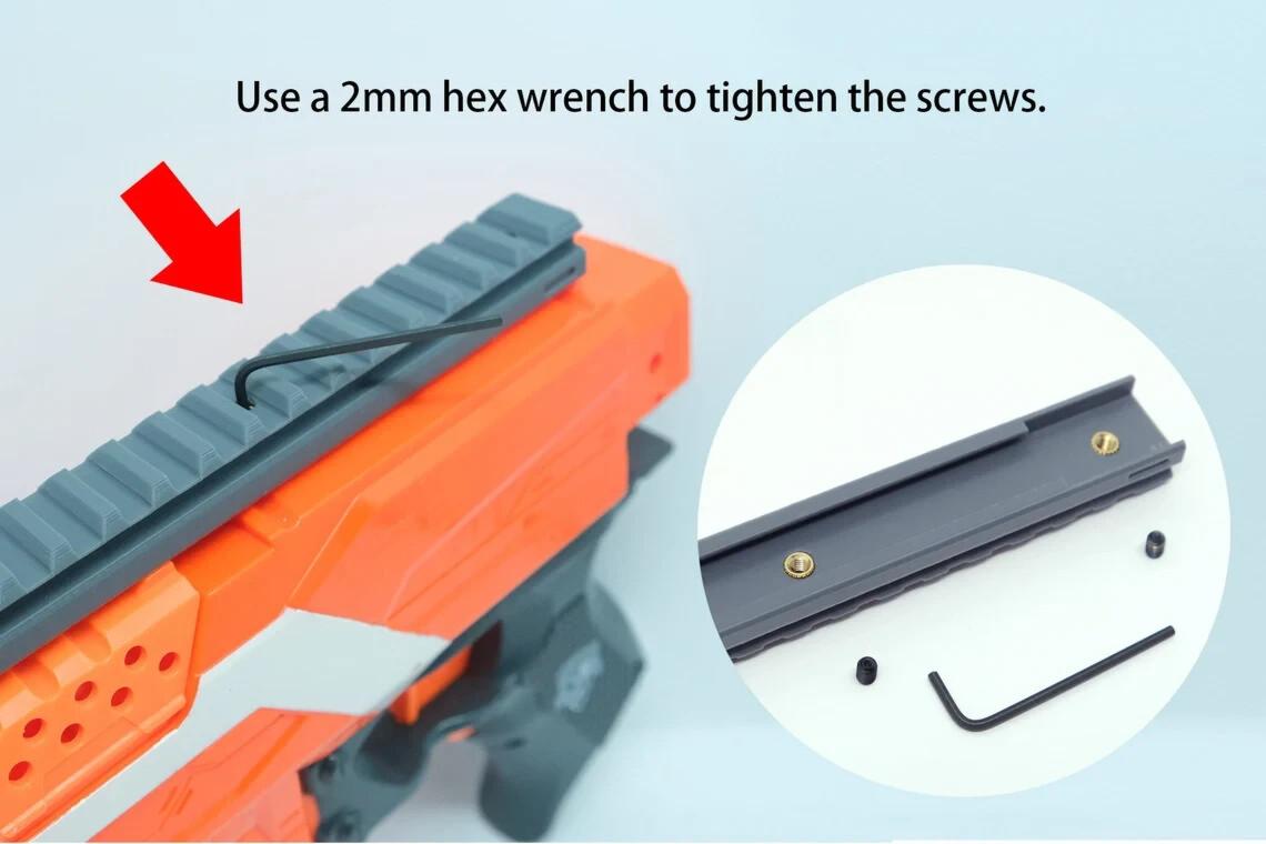 Nerf Stryfe Blaster Piranha Modified Kit Parts Only Semi-Auto Gun - Made in Aust