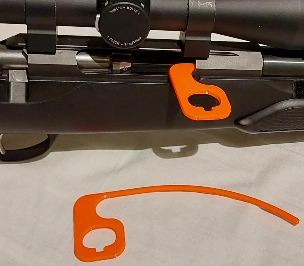 Tikka T3 T3x Safety Chamber Flag with Decocker Key  Spring Easer Rifle Range Flag