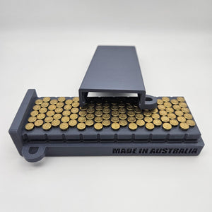 .22lr Lockable Ammo Box Ammunition Dispenser Lock Case 100 Round Rifle / Pistol