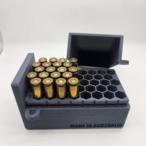 .308 Lockable Ammo Box Ammunition Dispenser Lock Case 40 Round Rifle Storage