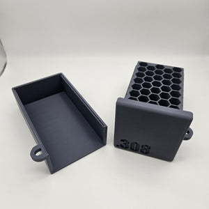 .308 Lockable Ammo Box Ammunition Dispenser Lock Case 40 Round Rifle Storage