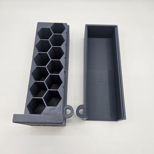 12GA Gauge Lockable Ammo Box Ammunition Dispenser Lock Case 12 Round Shotgun