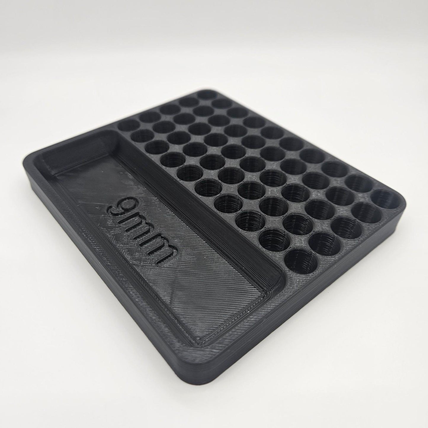 9mm Reloading Block Ammo Stand Ammunition Loading Tray 50 Round Pistol Cartridge