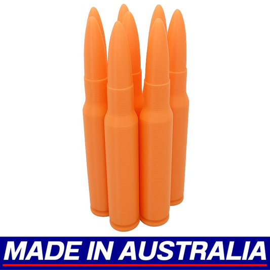 .30-06 Dummy Rounds 8x Pcs Snap Caps Pack Plastic Training Ammo Centrefire Bullets Rifle