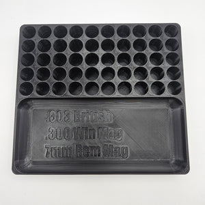 .303 .300 Win Mag 7mm Rem Reloading Block Ammo Stand Ammunition Loading Tray 50