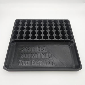 .303 .300 Win Mag 7mm Rem Reloading Block Ammo Stand Ammunition Loading Tray 50
