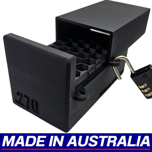 .270 Winchester .303 Ammo Box Locking Dispenser Case 40 Round Rifle Ammunition Lock Loader