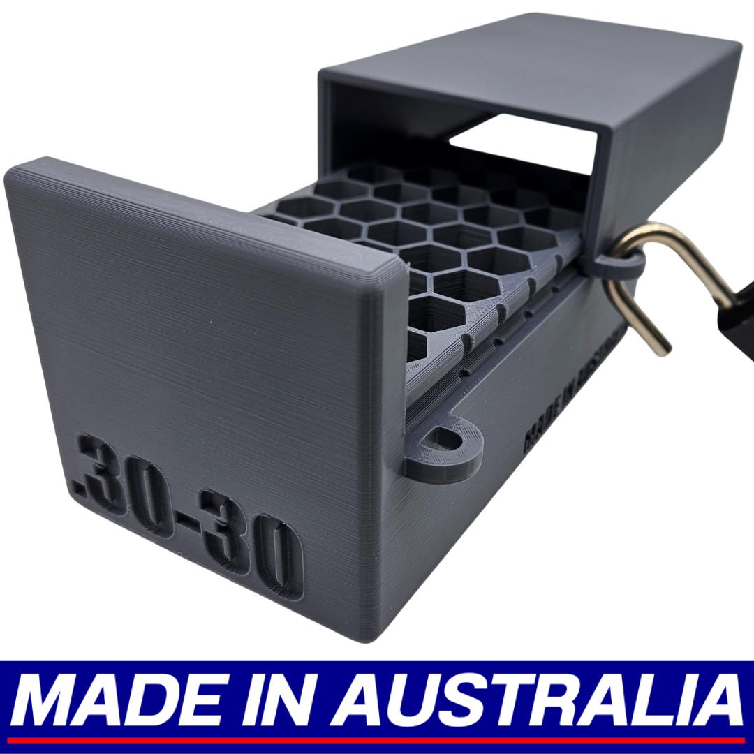 .30-30 Winchester Lockable Ammo Box Ammunition Dispenser Lock Case 50 Rounds Rifle