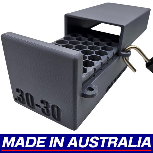 .30-30 Winchester Lockable Ammo Box Ammunition Dispenser Lock Case 50 Rounds Rifle