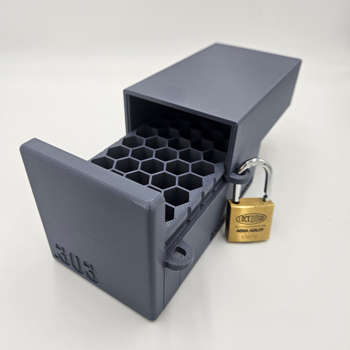 .303 British Lockable Ammo Box Ammunition Dispenser Lock Case 40 Round Storage