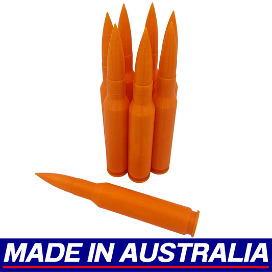 .50 BMG Snap Caps Dummy Rounds 8x Pack Plastic Training Ammo Centrefire Bullets