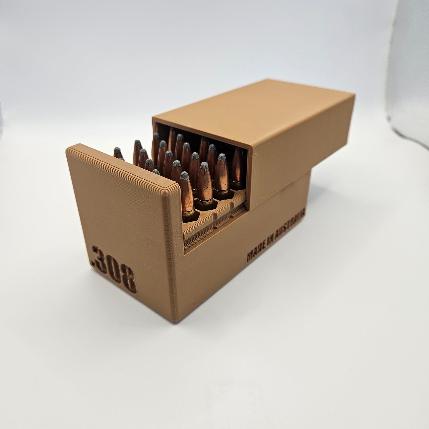 .308 Ammo Box Dispenser Case - 40 Round Rifle Ammunition Storage Loader Range