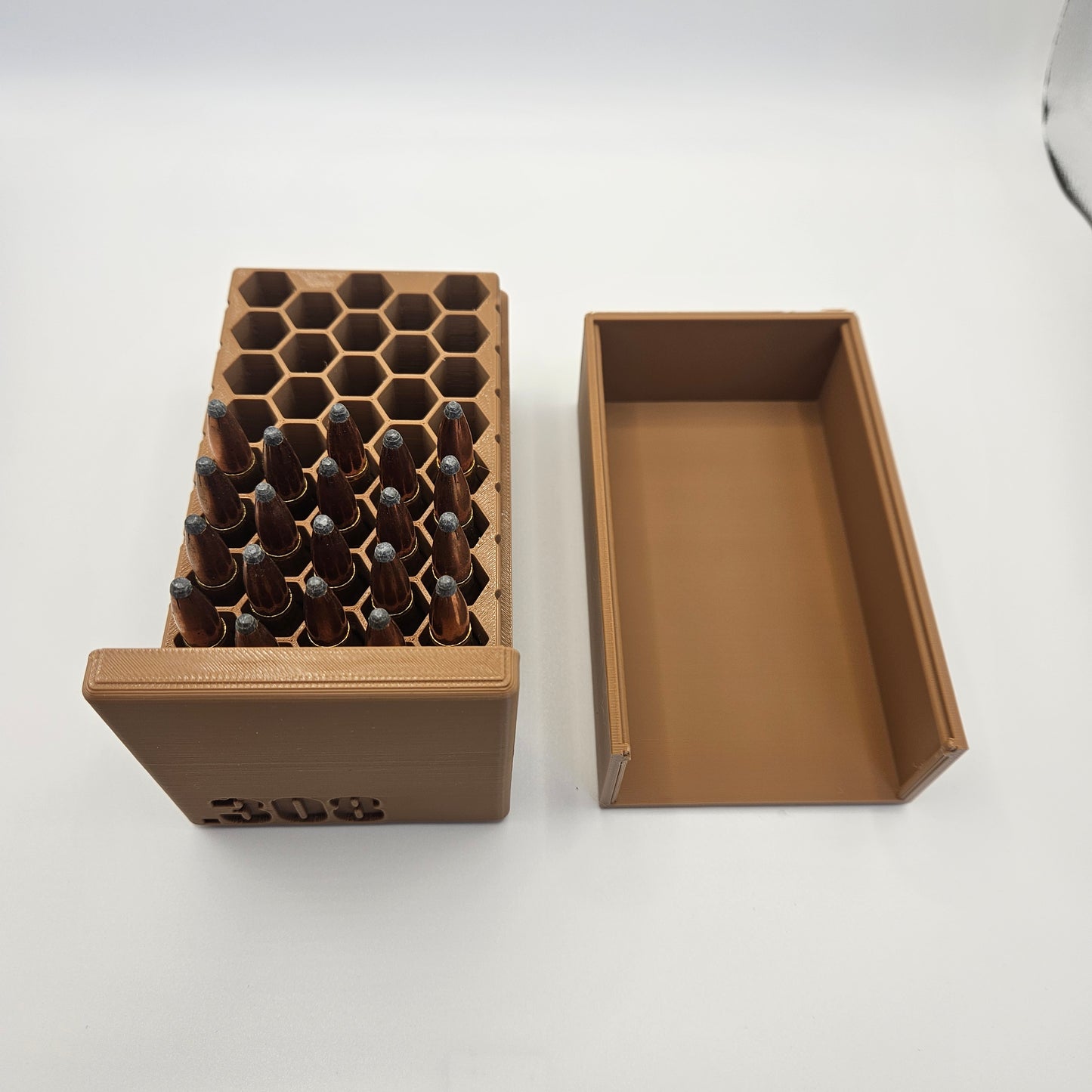.308 Ammo Box Dispenser Case - 40 Round Rifle Ammunition Storage Loader Range
