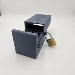 .338 WM Winchester Magnum Lockable Ammo Box Ammunition Dispenser Lock Case 40 Round Storage