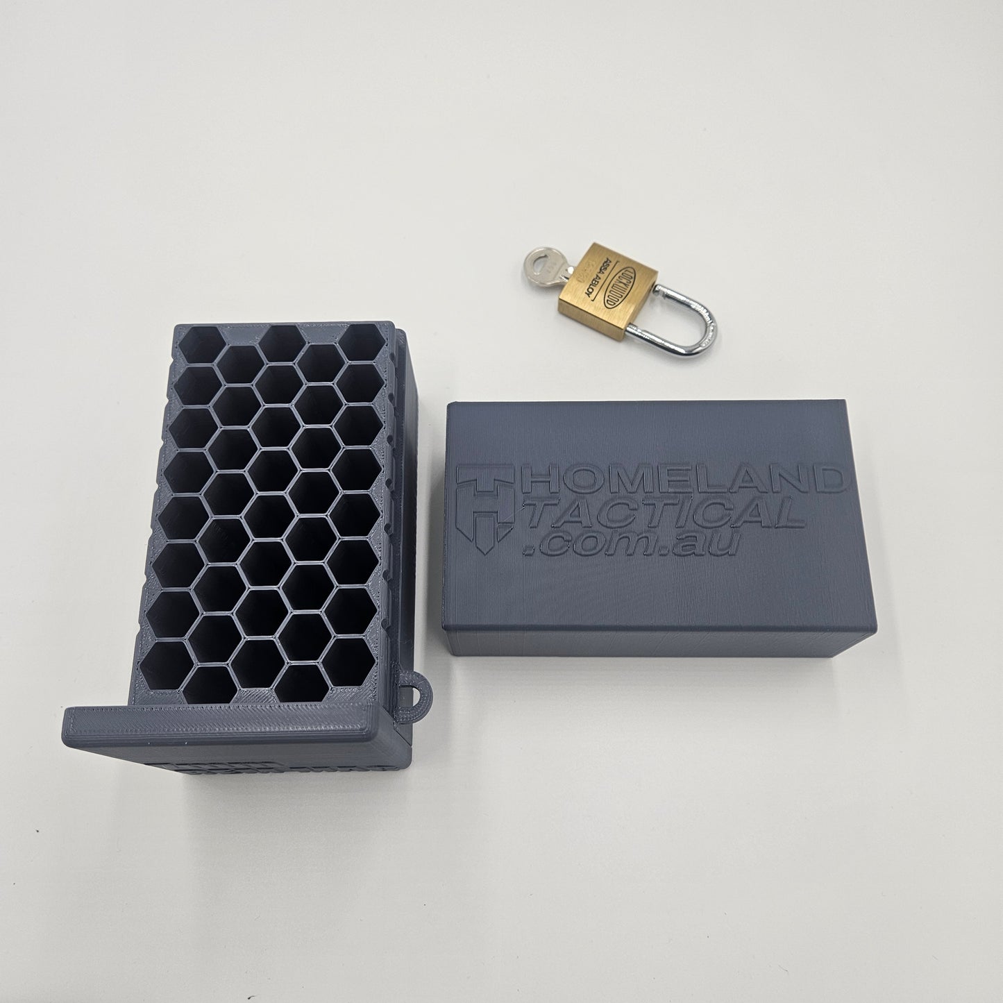7mm Remington Magnum Lockable Ammo Box Ammunition Dispenser Lock Case 40 Round Storage