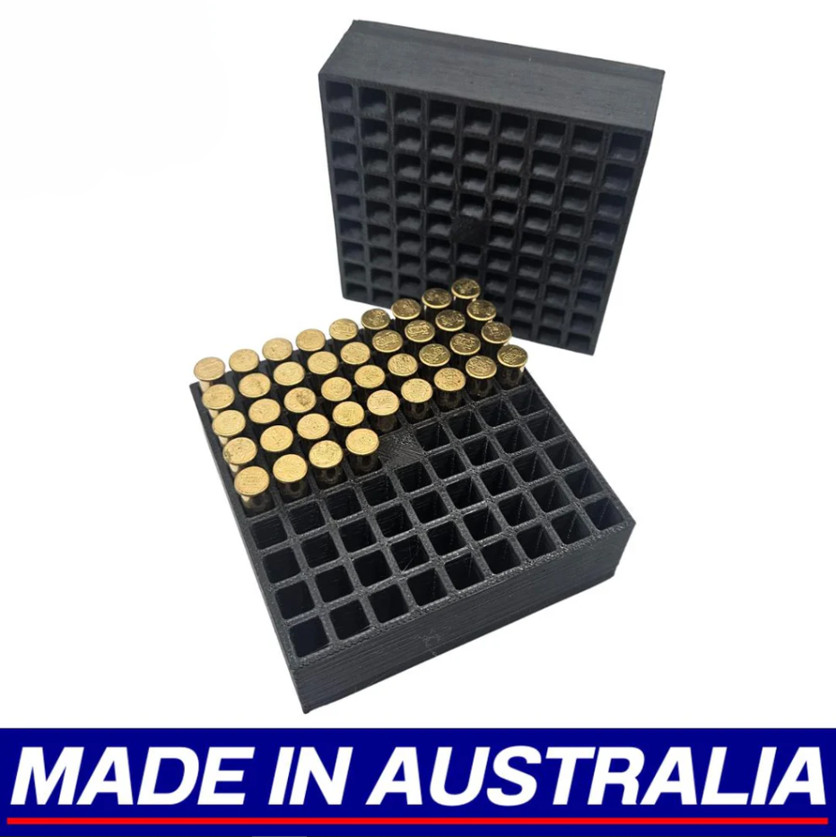 .22 LR Ammunition Case Ammo Bullet Box 80 Round Stackable Storage - Made in Aust