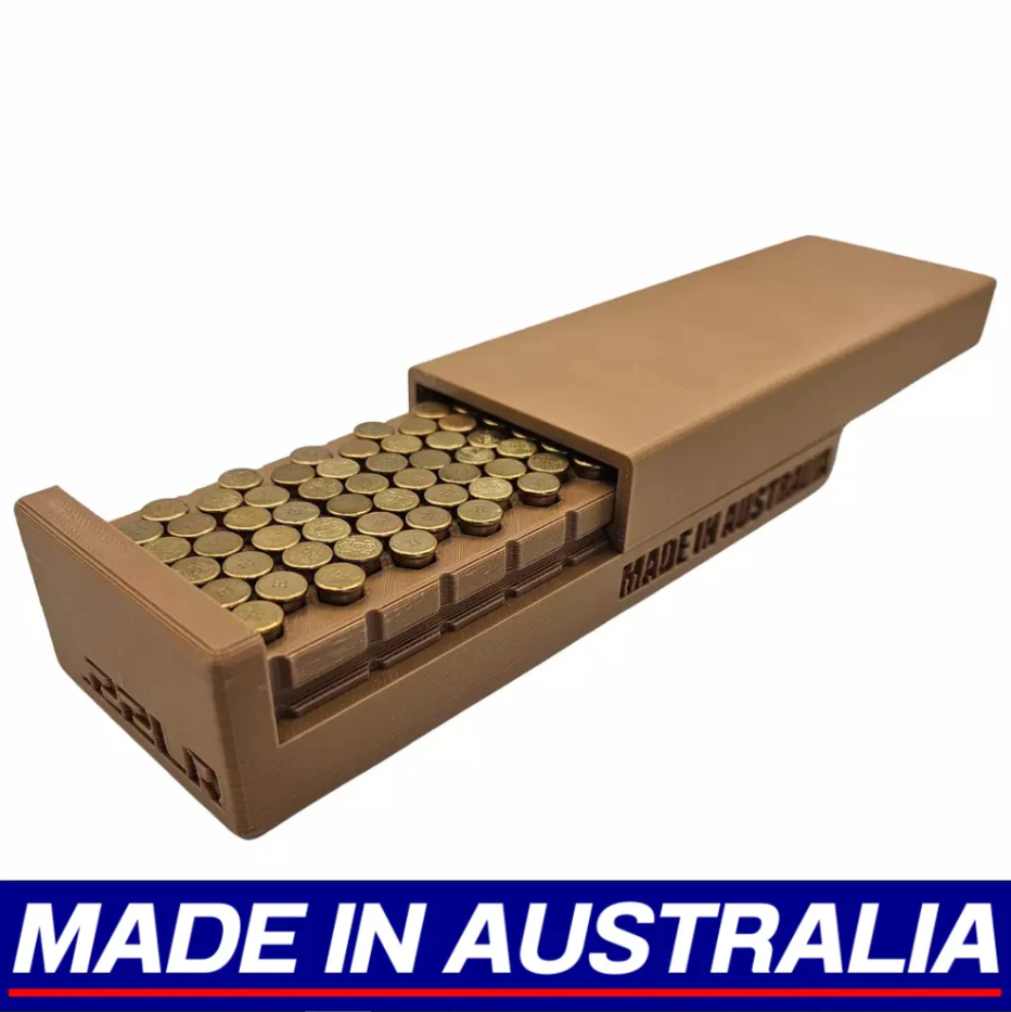 .22lr Ammo Storage Box Dispenser Case - 100 Round Ammunition Rifle Pistol Range
