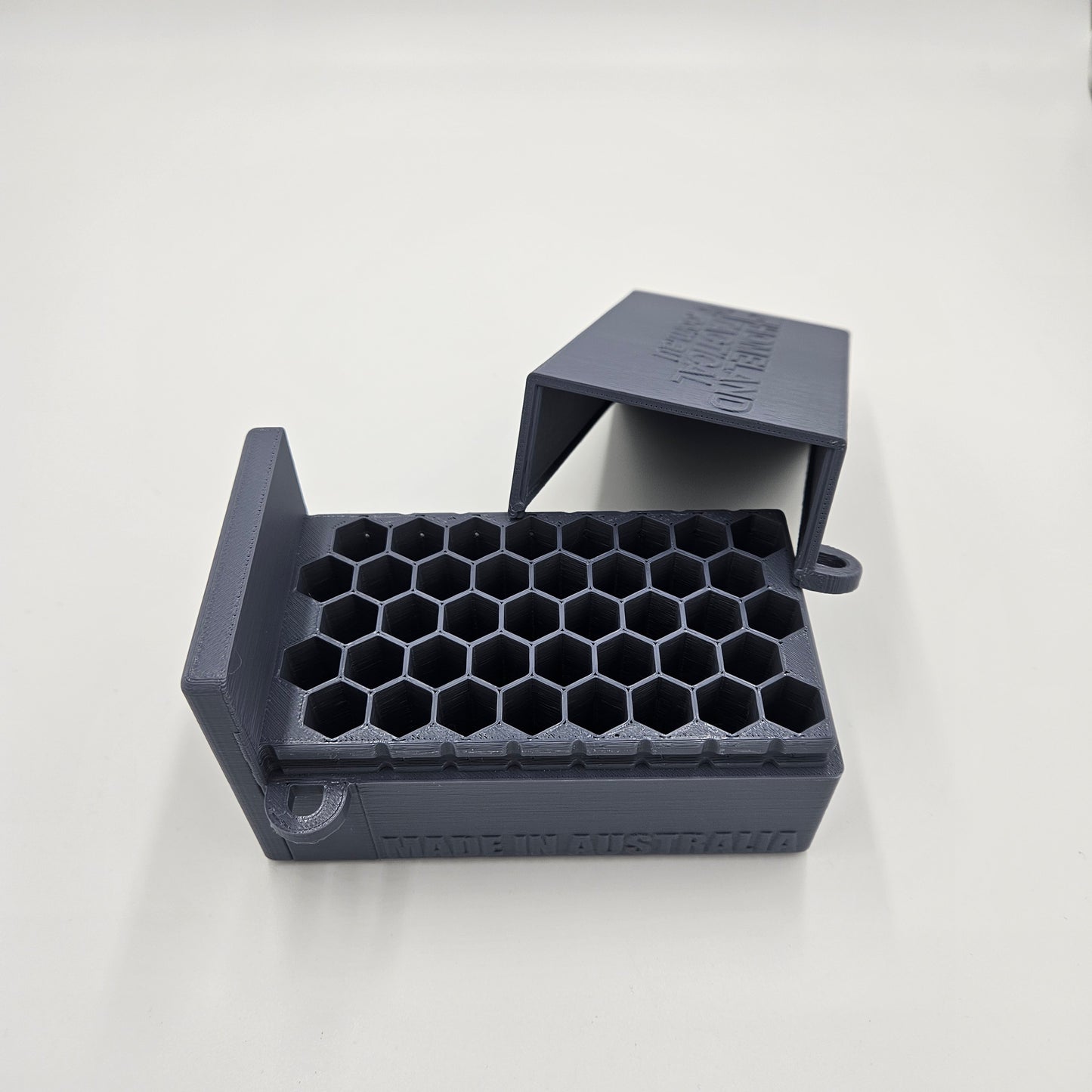 7mm-08 Remington Lockable Ammo Box Ammunition Dispenser Lock Case 40 Round Storage