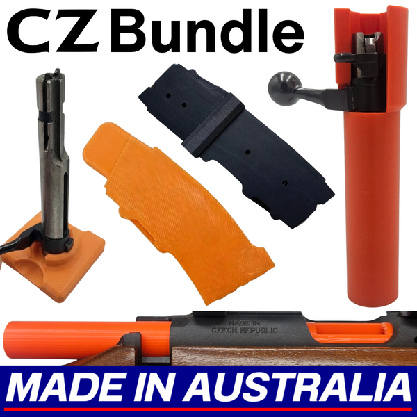 CZ .22lr Bundle - Bolt  holder/Protector, Bore Guide,Bolt Disassembly Tool, Mag Flag, Mag Joiner