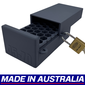 .45-70 Government Lockable Ammo Box Ammunition Dispenser Lock Case 40 Rounds