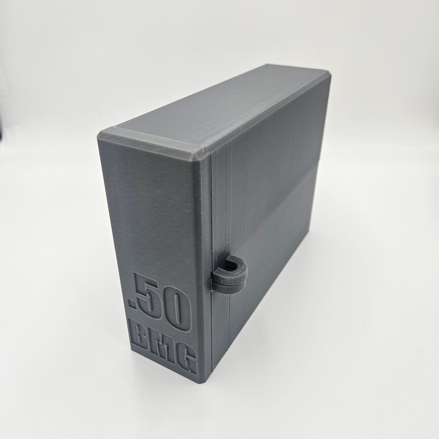 .50 BMG Lockable Ammo Box Ammunition Dispenser Lock Case 50 Round Rifle Storage