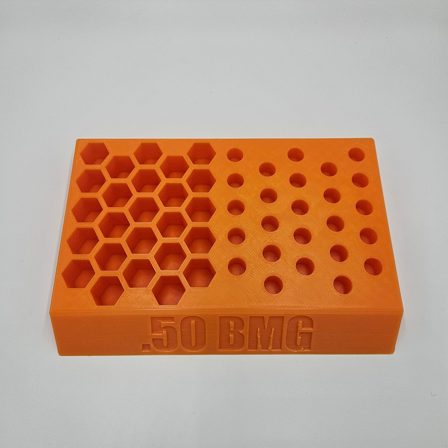.50 BMG Reloading Block Ammo Stand Ammunition Loading Tray - 50 Round Capacity