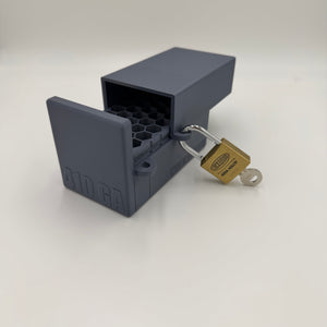 .410GA Gauge Lockable Ammo Box Ammunition Dispenser Lock Case 40 Rounds