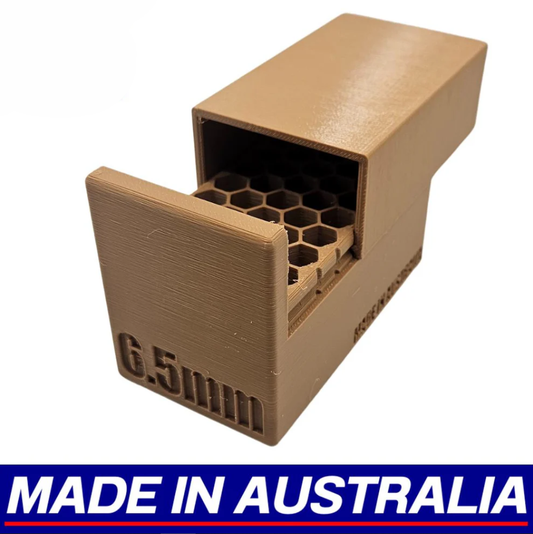 6.5 Ammo Box Dispenser Case - 40 Round Rifle Ammunition Storage Loader Range