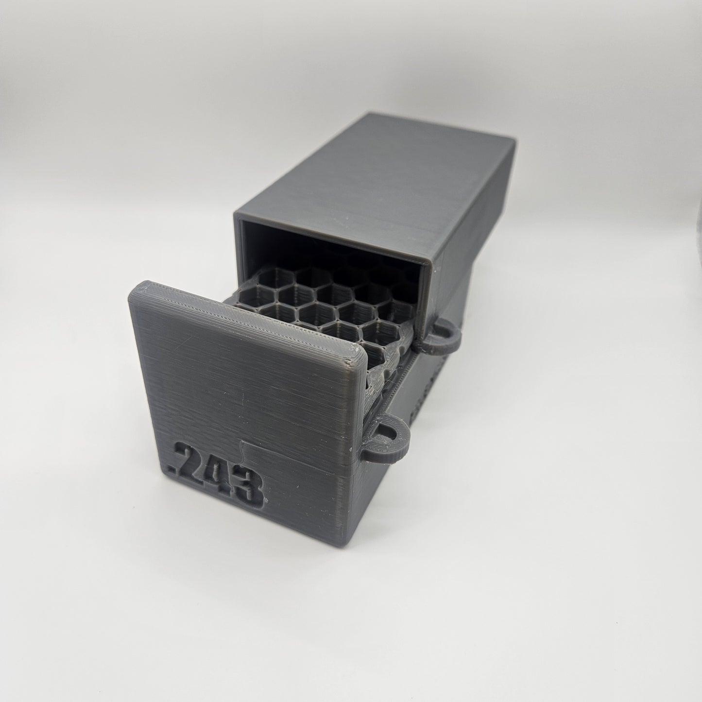 .243 Winchester Lockable Ammo Box Ammunition Dispenser Lock Case 40 Round Rifle Storage