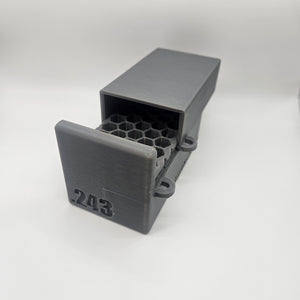 .243 Winchester Lockable Ammo Box Ammunition Dispenser Lock Case 40 Round Rifle Storage