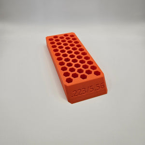.223 Reloading Block Ammo Stand Ammunition Loading Tray - 50 Round Capacity
