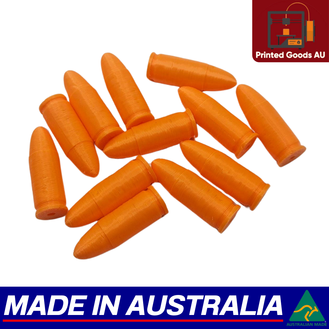 9mm Snap Caps - Dummy Rounds 12x Pack Pistol Training Ammo Centrefire Bullets