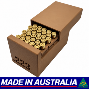 .223 Non-Locking Ammo Box Dispenser Case - 50 Round Rifle Ammunition Storage Loader Range