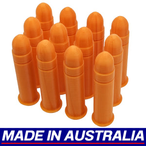 .22lr Snap Caps - Dummy Rounds 12x Pack Plastic Training Ammo Rimfire Bullets
