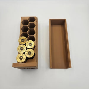 12GA Gauge Non-Locking Ammo Box Dispenser Case 12 Round Shotgun Ammunition Storage